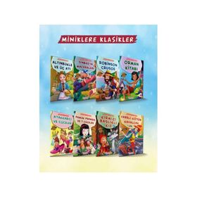 Miniklere Klasikler Seti 8 Kitap Takım - kollektif