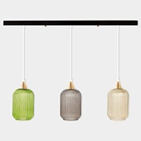 Minimal E-Ticaret Lotus Line Plafonyer Cam Avize
