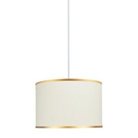 Minimal E-Ticaret Viscose 30x30x21 Bej Kumaş Avize