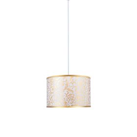 Minimal E-Ticaret Viscose 30x30x21 Spiral Beyaz Exclusive Kumaş Avize
