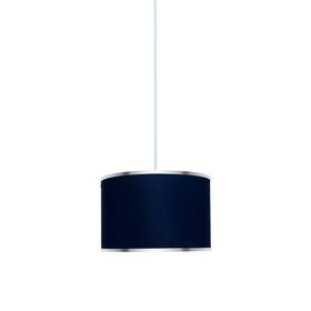 Minimal E-Ticaret Viscose 35x35x21 Lacivert Kumaş Avize