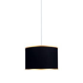 Minimal E-Ticaret Viscose 40x40x21 Siyah Kumaş Avize