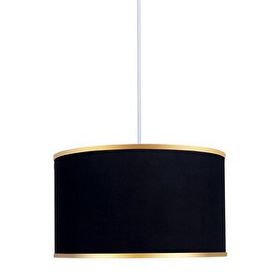 Minimal E-Ticaret Viscose 40x40x21 Siyah Kumaş Avize