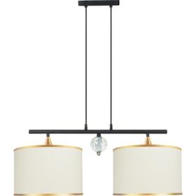 Minimal Lambent Line Crystal Plafonyer Kumaş Bej Avize