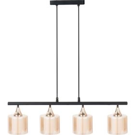 Minimal Lambent Line Maxi Plafonyer Kumaş Bal Cam Avize