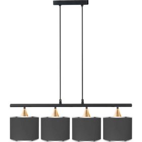 Minimal Lambent Line Maxi Plafonyer Kumaş Gri Avize