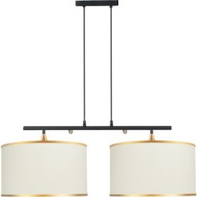 Minimal Lambent Line Mega Plafonyer Kumaş Bej Avize