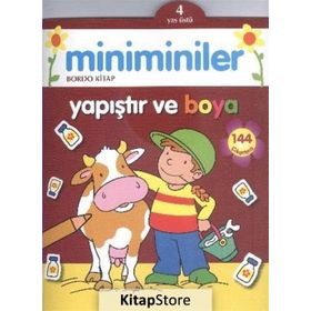 Miniminiler Bordo Kitap Yapıştır ve Boya - Parıltı Komisyon