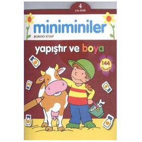 Miniminiler Bordo Kitap Yapıştır ve Boya - Parıltı Komisyon