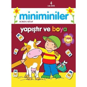 Miniminiler Bordo Kitap Yapıştır ve Boya - Parıltı Komisyon