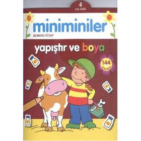 Miniminiler Bordo Kitap Yapıştır ve Boya - Parıltı Komisyon