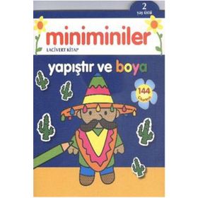 Miniminiler Lacivert Kitap Yapıştır ve Boya - Ballon Media