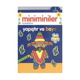 Miniminiler Lacivert Kitap Yapıştır ve Boya - Ballon Media