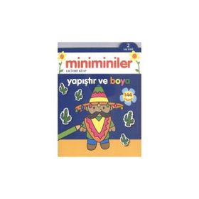 Miniminiler Lacivert Kitap Yapıştır ve Boya - Ballon Media