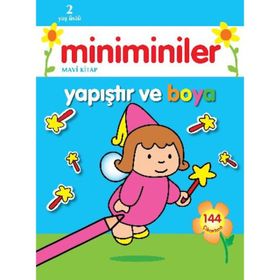Miniminiler Mavi Kitap Yapıştır ve Boya - Parıltı Komisyon