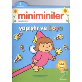 Miniminiler Mavi Kitap Yapıştır ve Boya - Parıltı Komisyon