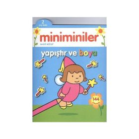 Miniminiler Mavi Kitap Yapıştır ve Boya - Parıltı Komisyon