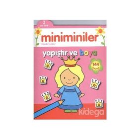 Miniminiler Pembe Kitap Yapıştır ve Boya - Parıltı Komisyon
