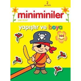 Miniminiler Sarı Kitap Yapıştır ve Boya - Parıltı Komisyon