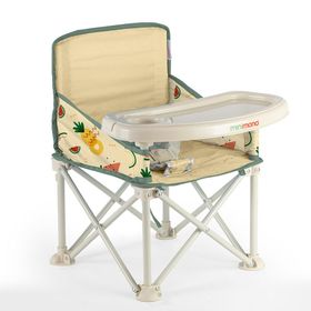 Minimono Bej Plus Portatif Katlanabilir Mama Sandalyesi