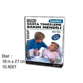 Minion Comfort Köpüklü 10'lu Hasta Temizleme ve Bakım Mendili