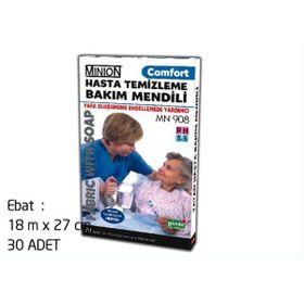 Minion Comfort Köpüklü 30'lu Hasta Temizleme ve Bakım Mendili