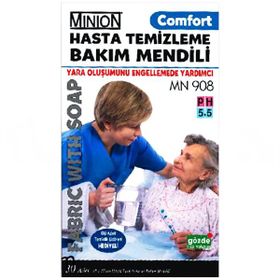 Minion Comfort Köpüklü 30'lu Hasta Temizleme ve Bakım Mendili