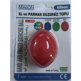 Minion Kırmızı Sert El ve Parmak Egzersiz Topu