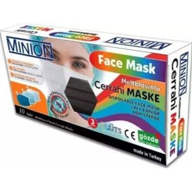 Minion MN1655 Meltblownlu Beyaz 10'lu Maske