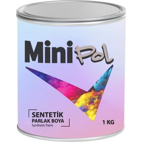 Minipol Siyah 1 kg Sentetik Parlak Boya