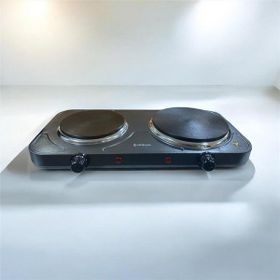Minisan MS-5012 Çiftli Elektrikli Siyah Plate Ocak