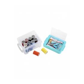 Miniso 12 Renkli İplik İğne Mavi Dikiş Kutu Seti
