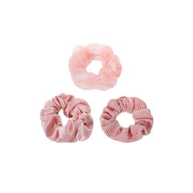 Miniso Büyük Kumaş 3 Parça -Pembe Saç Lastiği