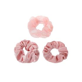 Miniso Büyük Kumaş 3 Parça -Pembe Saç Lastiği