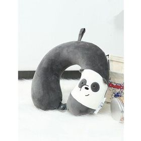 Miniso (Koyu Gri) 30 cm We Bare Bears Boyun Yastığı