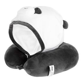 Miniso Panda 31 cm We Bare Bears Şapkalı Boyun Yastığı