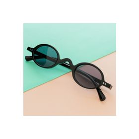 Miniso Retro Yuvarlak Çerçeve Siyah Güneş Gözlüğü
