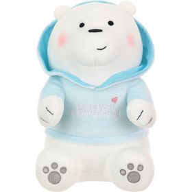 Miniso We Bare Bears Kapüşonlu Ice-Bear Peluş Oyuncak