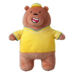 MINISO We Bare Bears Kıyafetli Grizzly Peluş Oyuncak