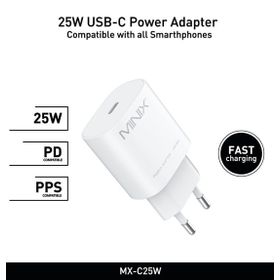 Minix MX-C25W 25 W USB-C Adaptör Beyaz Şarj Aleti