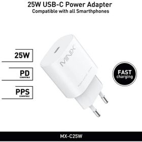 Minix MX-C25W 25 W USB-C Adaptör Beyaz Şarj Aleti