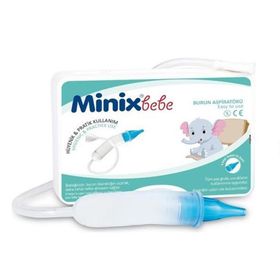 Minixbebe Nazal İkilli Avantajlı Paket 2 Adet Burun Aspiratörü