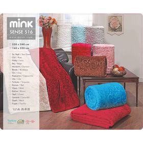 Mink 516 220x240 cm Sense Mürdüm Çift Kişilik Battaniye