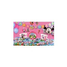 Minnie Mouse 8 Kişilik Parti Malzemeleri Seti Doğum Günü Süsleri