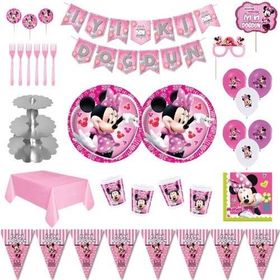 Minnie Mouse Parti Malzemeleri Doğum Günü Süs Seti