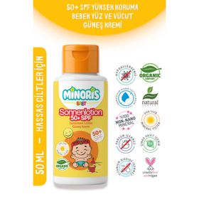 Minoris Baby Organik 50 Spf 50 ml Bebek Güneş Kremi