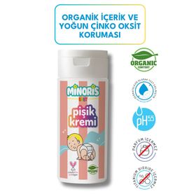 Minoris Baby Vegan 55 gr Pişik Kremi