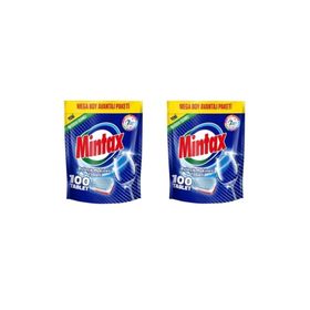 Mintax 100 Adet Bulaşık Makinesi Tablet Deterjanı (2 adet)