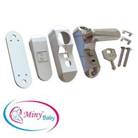 Miny Baby Beyaz Anahtarlı Pencere Kilidi