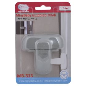Miny Baby Gri Mandallı Buzdolabı Kilidi